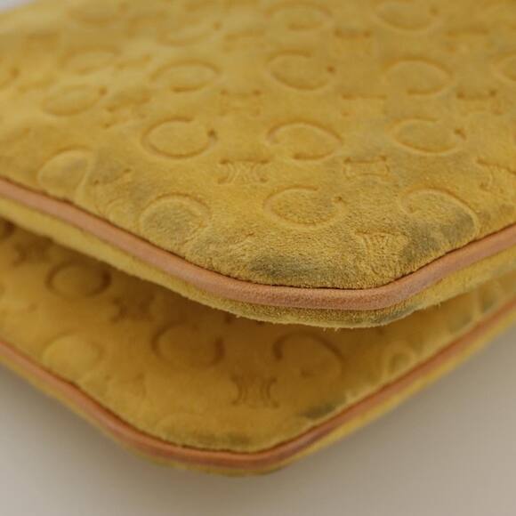 CELINE C Macadam Canvas Shoulder Bag Yellow - Picture 16 of 16